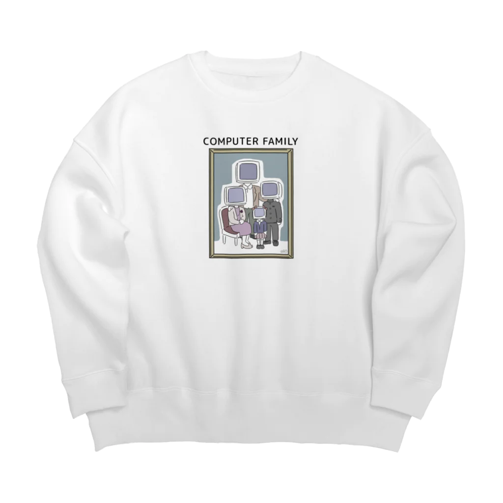 はちよんごのコンピューターファミリー Big Crew Neck Sweatshirt