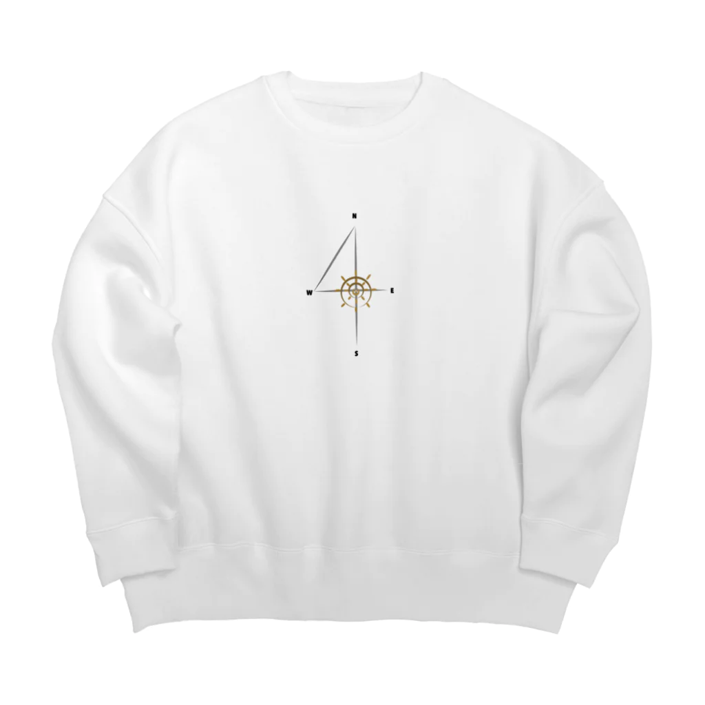 morichannの方位と舵 Big Crew Neck Sweatshirt