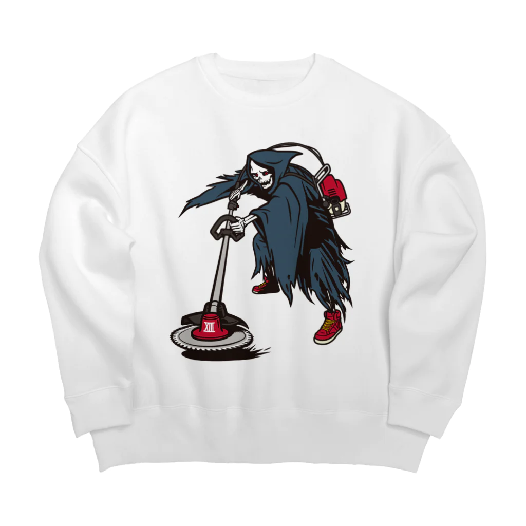 nikukoppuのthe latest Grim Reaper Big Crew Neck Sweatshirt