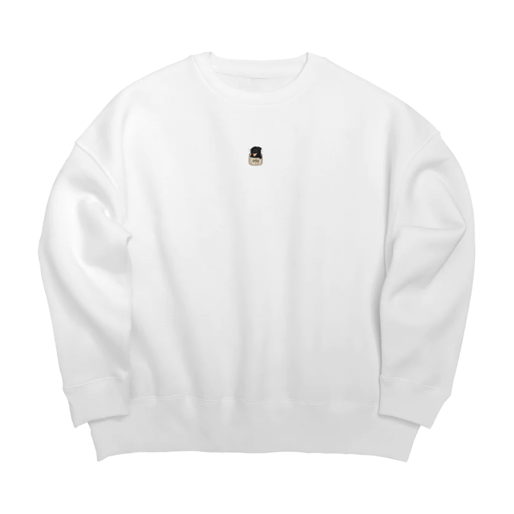 おだひろしAIクリエイターのほしい衝動が止まらない！黒パグポケットグッズ Big Crew Neck Sweatshirt