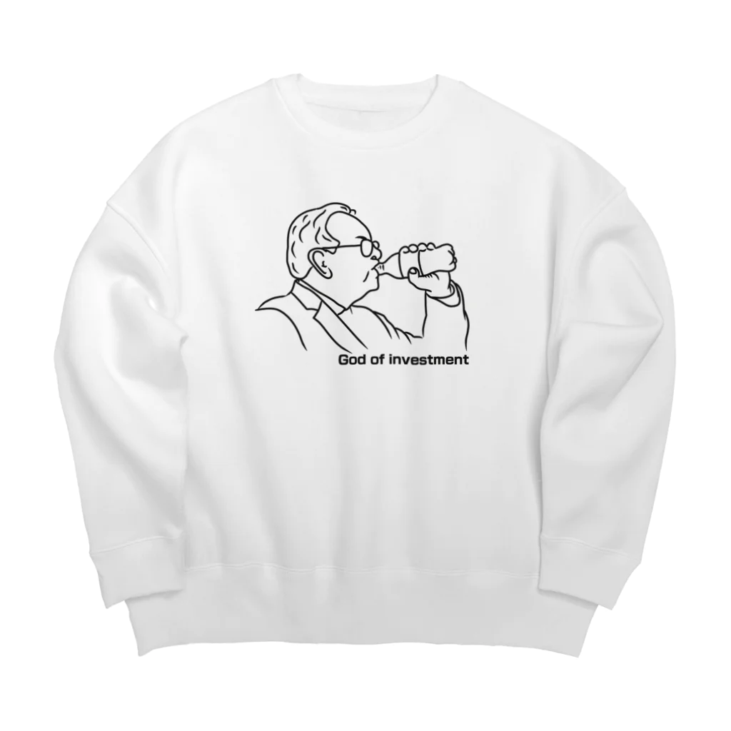 ニポトレ本舗☆投資家とトレーダーに捧ぐの投資の神様（がいると仮定したら） Big Crew Neck Sweatshirt