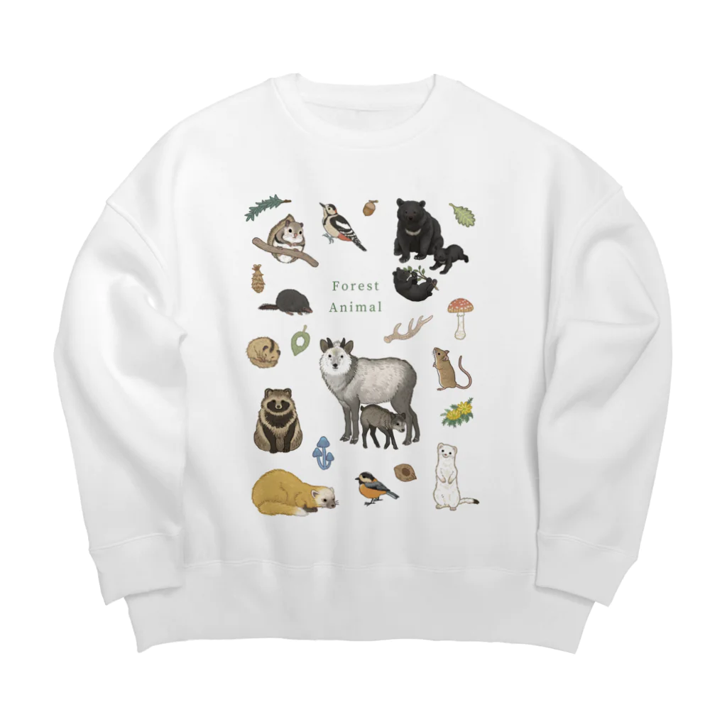 ちなきのこのForest Animal Big Crew Neck Sweatshirt