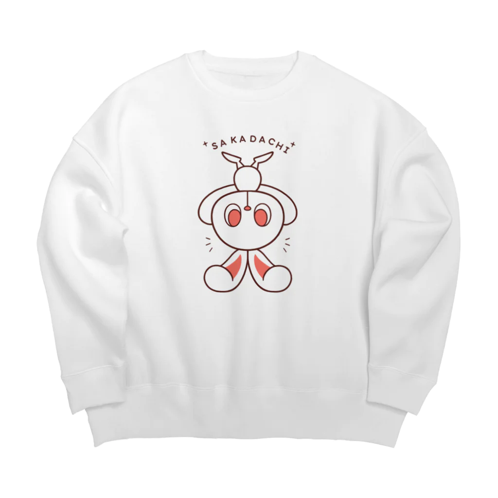 レタ(LETA)のぽっぷらうさぎ(さかだち(文字あり)) Big Crew Neck Sweatshirt