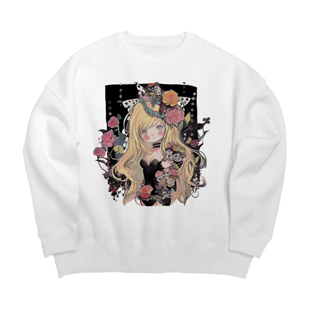 天道虫の花冠姫 Big Crew Neck Sweatshirt