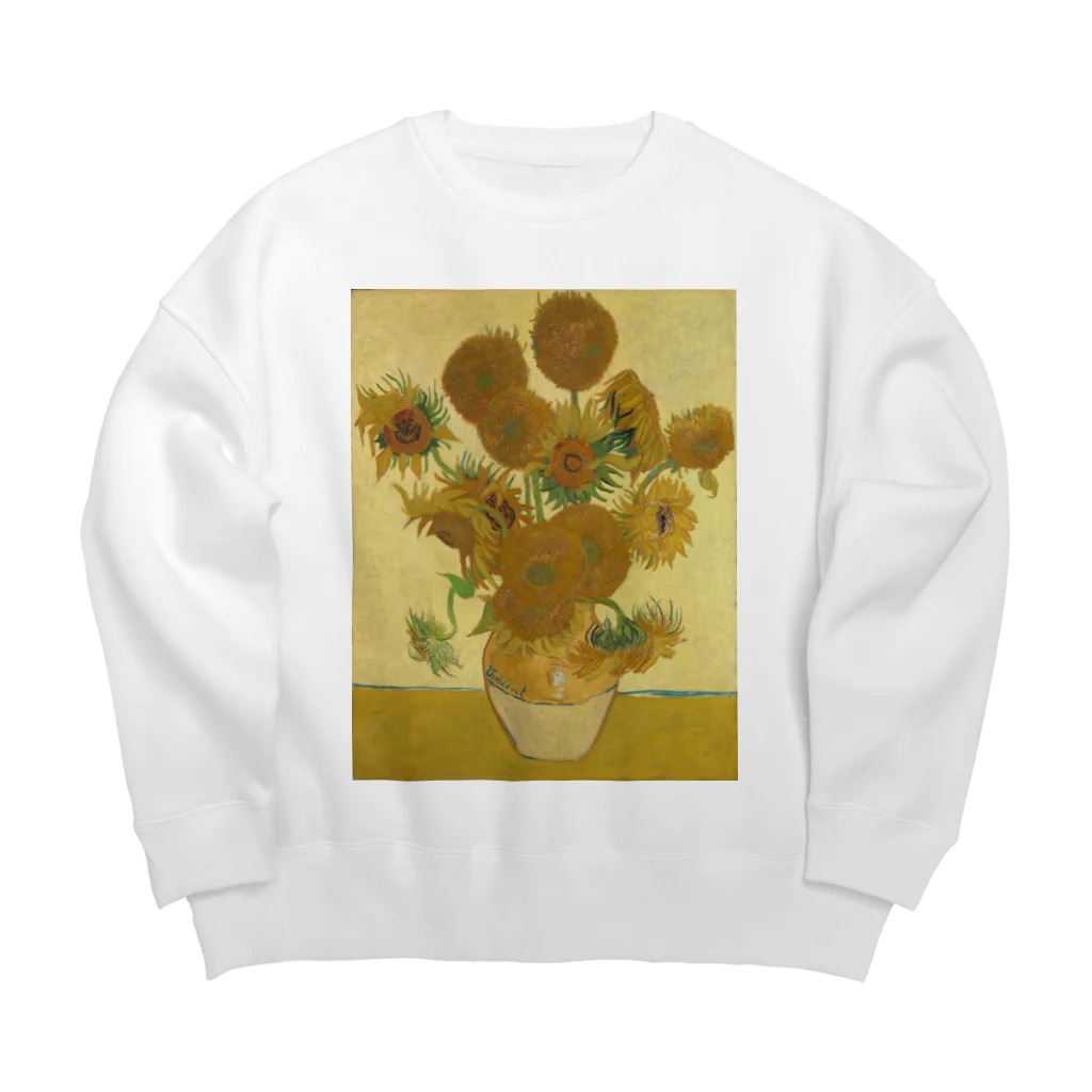 世界美術商店のひまわり / Sunflowers Big Crew Neck Sweatshirt