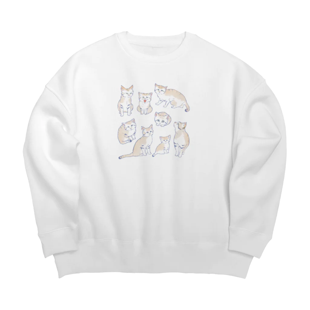 はるさめ商店のスナネコ Big Crew Neck Sweatshirt