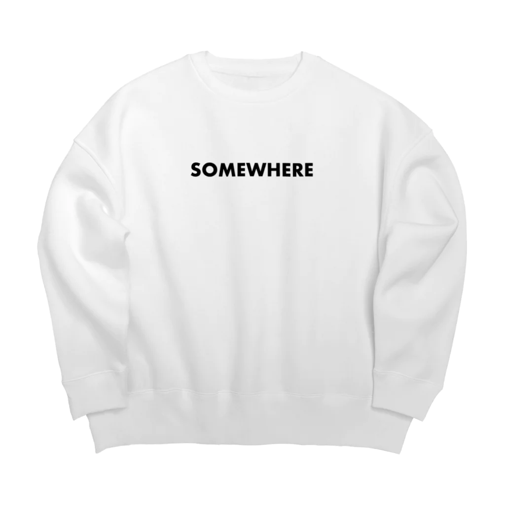 お店のsomewhere Big Crew Neck Sweatshirt