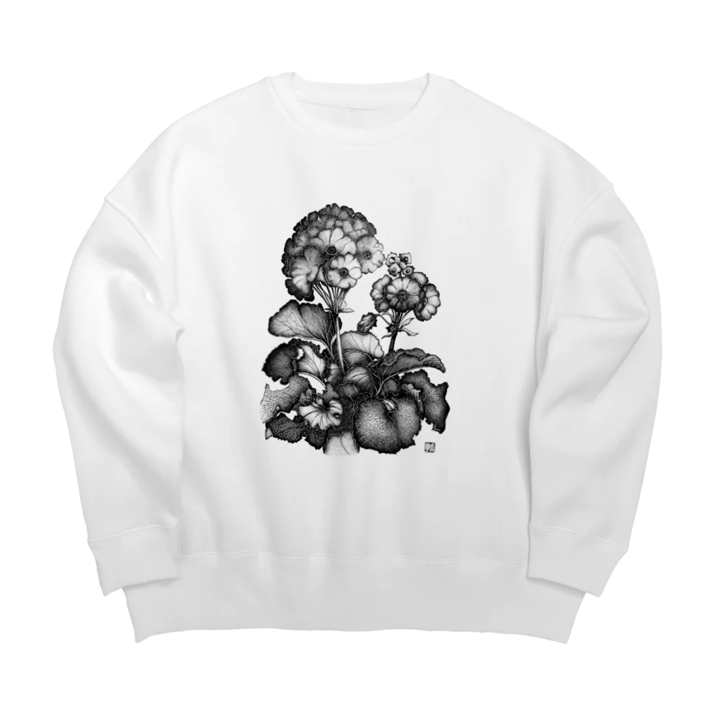 Neko-Usaのゼラニウム Big Crew Neck Sweatshirt