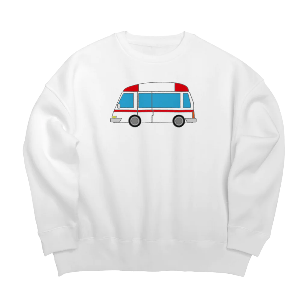 chicodeza by suzuriの可愛い救急車 Big Crew Neck Sweatshirt