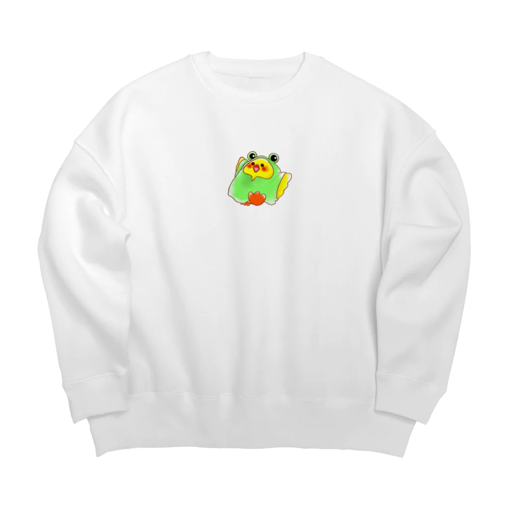 ブラウンさんのピヨるくん 雨シリーズ Big Crew Neck Sweatshirt