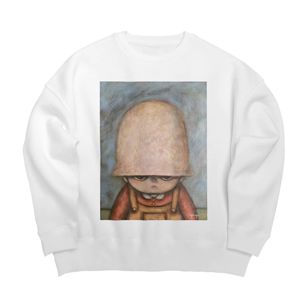 Y-T-universe のヘルメットボーイ・ソラヲ Big Crew Neck Sweatshirt