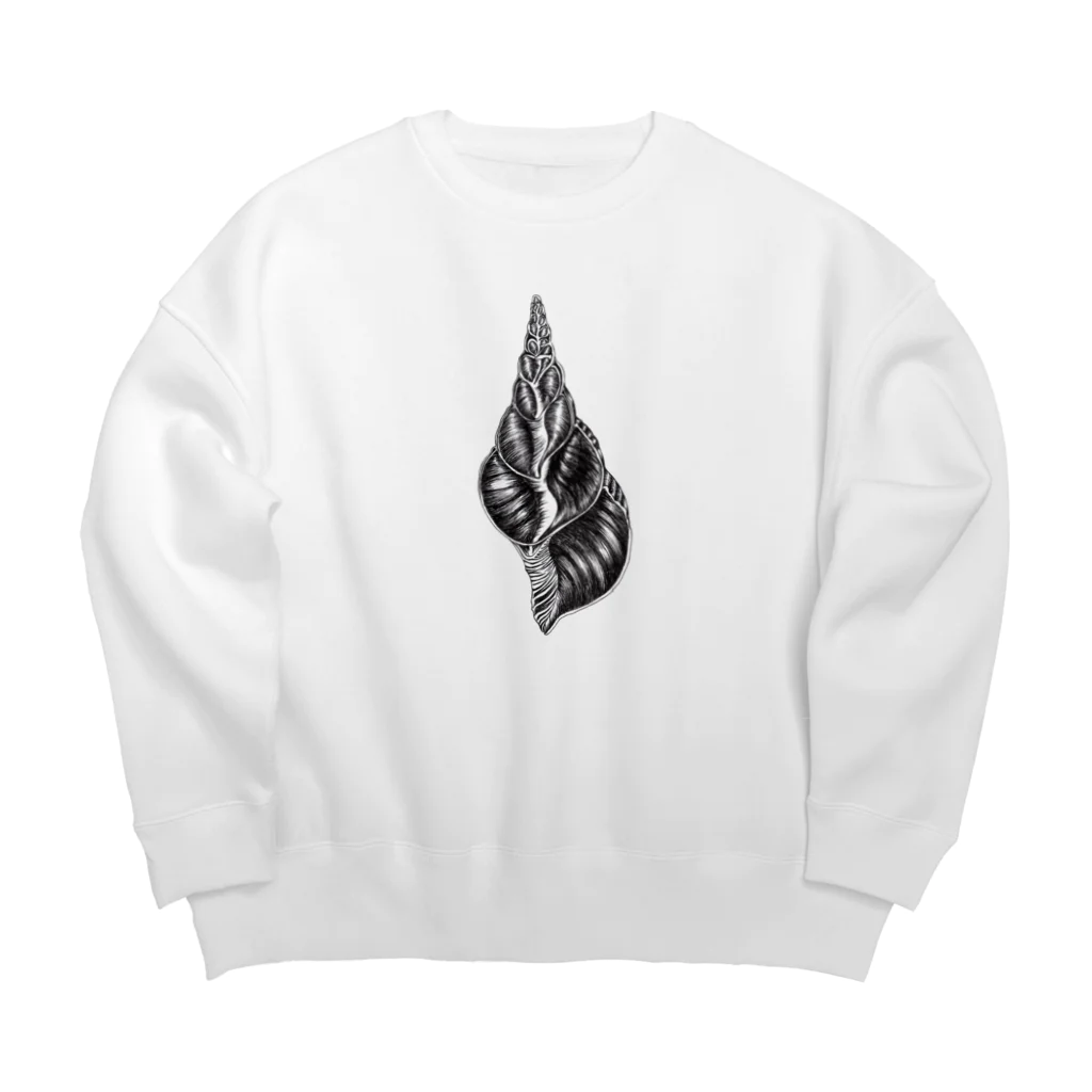 縄文ヨロコビトの巻き貝が好き Big Crew Neck Sweatshirt