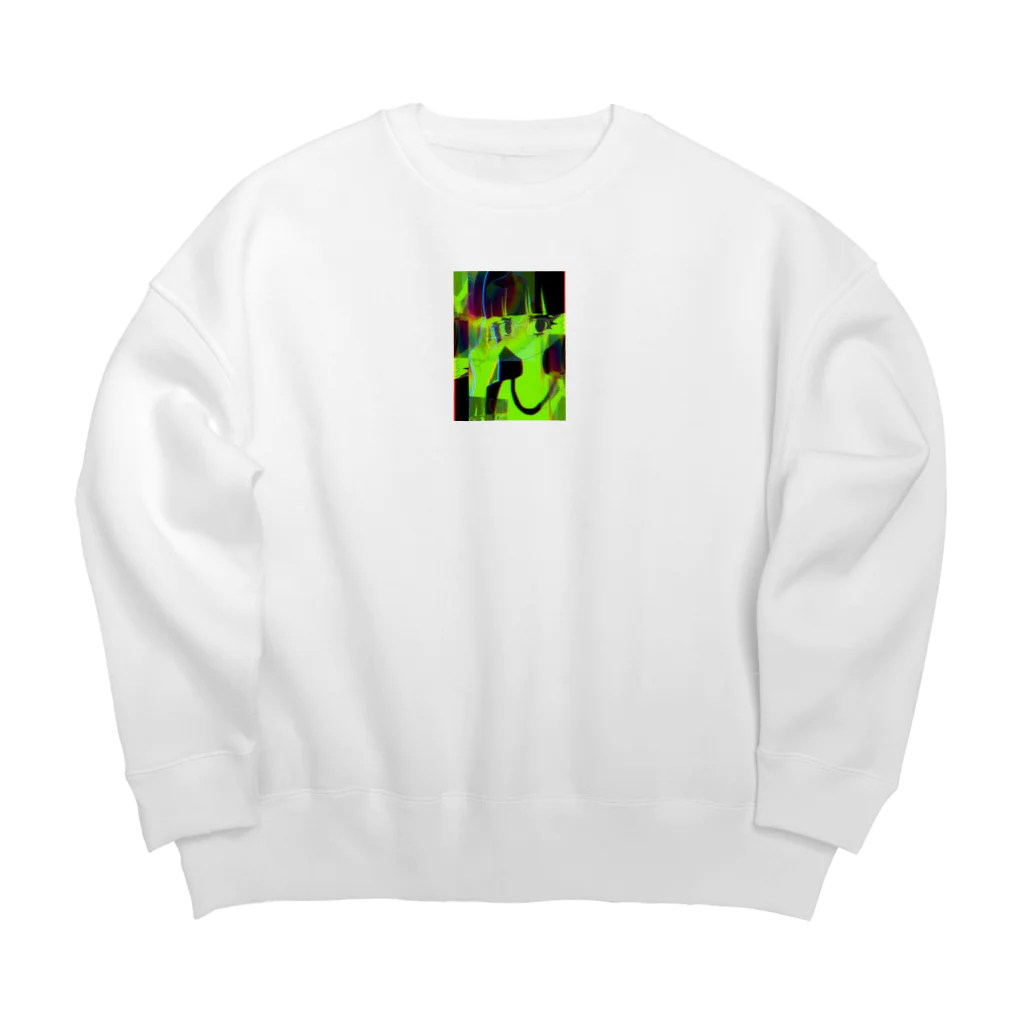 わーいのラグランメガネ Big Crew Neck Sweatshirt