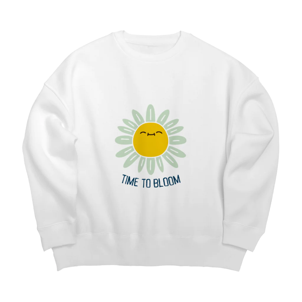 jamfish_goodiesのお花SMILE Big Crew Neck Sweatshirt