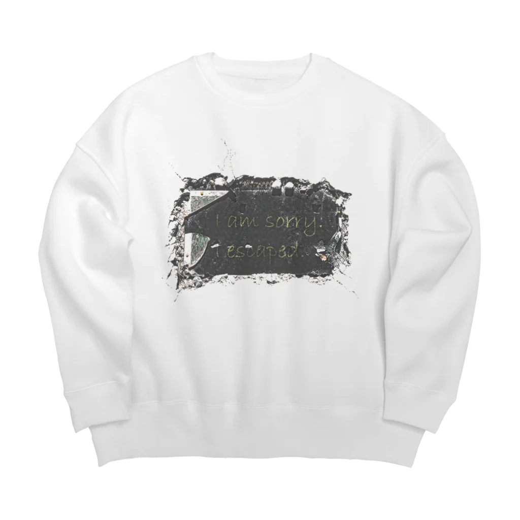 Kazumichi Otsubo's Souvenir departmentのI escaped Big Crew Neck Sweatshirt