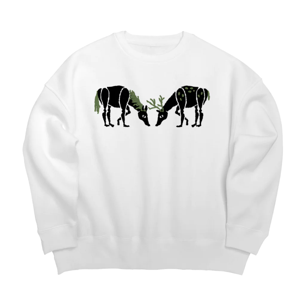 月間植樹のバカ Big Crew Neck Sweatshirt