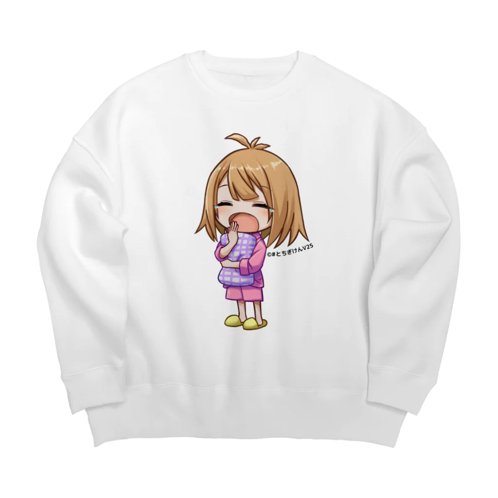 #とちぎけんV25 Official Shopのおもものねむねむタイムシリーズ Big Crew Neck Sweatshirt