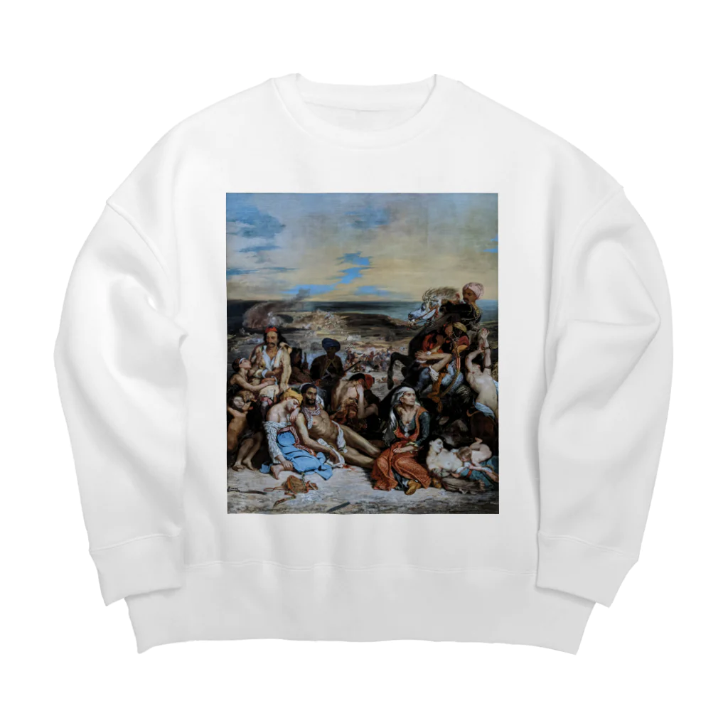 世界美術商店のキオス島の虐殺 / The Massacre at Chios Big Crew Neck Sweatshirt