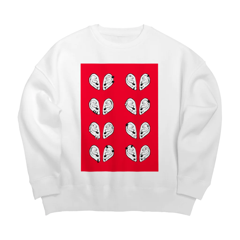 でらでら大王のでらでらいやー Big Crew Neck Sweatshirt