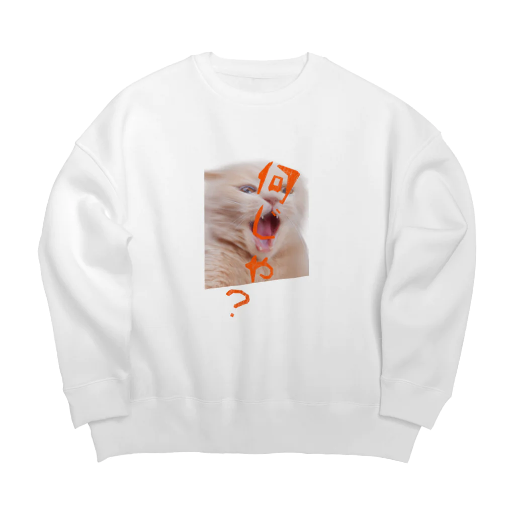 ここあまるのなんじゃ？ Big Crew Neck Sweatshirt