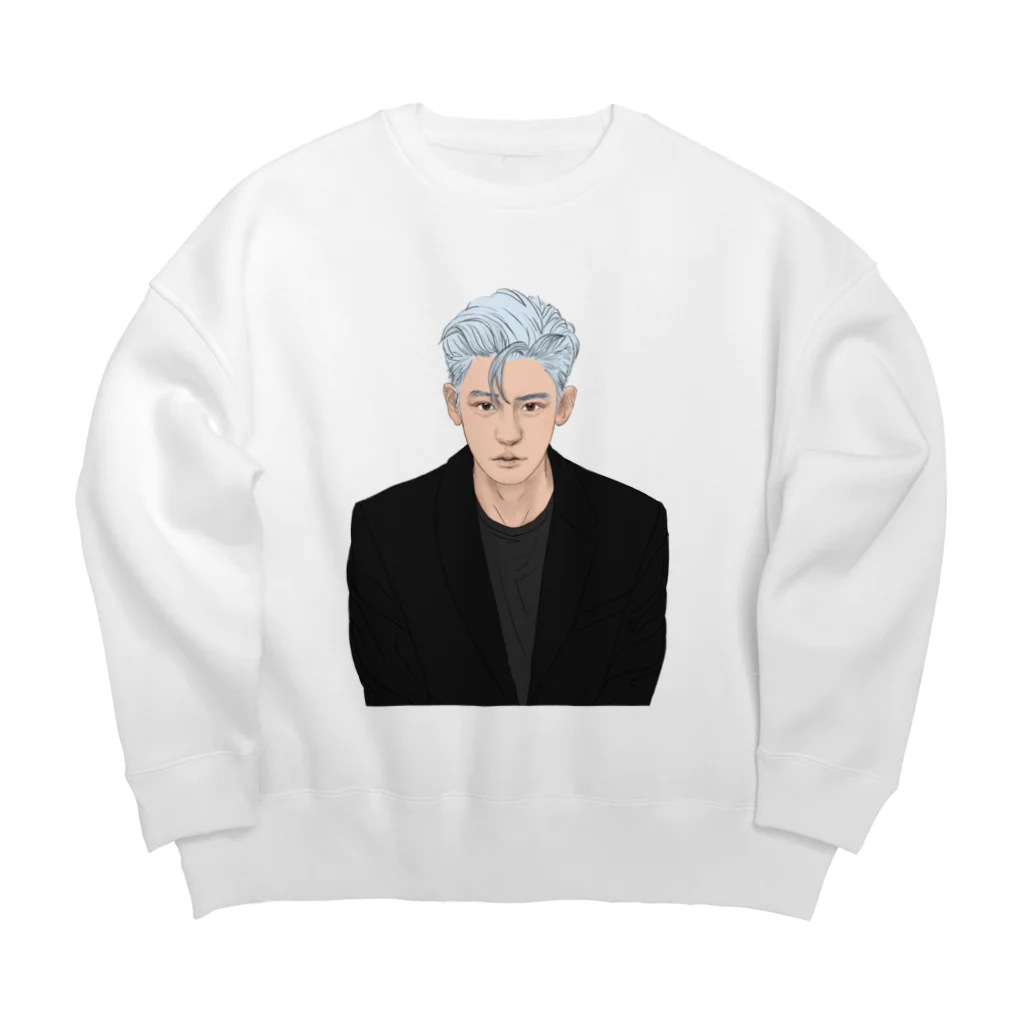 Hoai.art.jpのEXO PARK CHANYEOL fanart  Big Crew Neck Sweatshirt