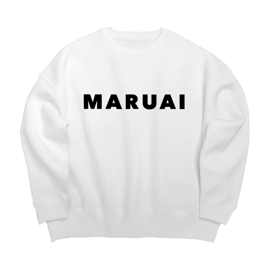 Maruai ArtisanのMARUAI文字ロゴ 黒(MARUAI Letters Logo Black) ビッグシルエットスウェット