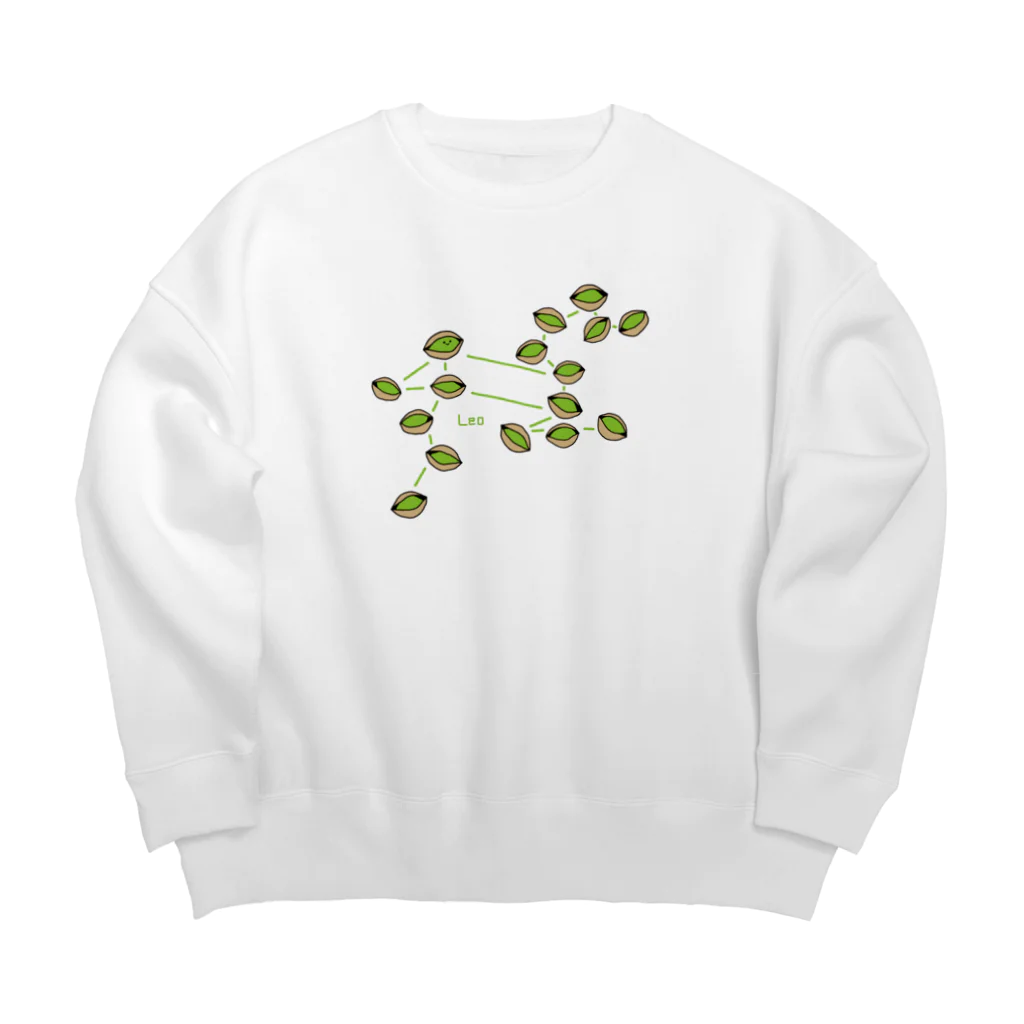 tafu tafuのピスターチオ／しし座 Big Crew Neck Sweatshirt