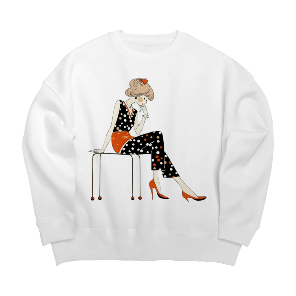 桜音ことこ企画の何考えてたっけ？ Big Crew Neck Sweatshirt