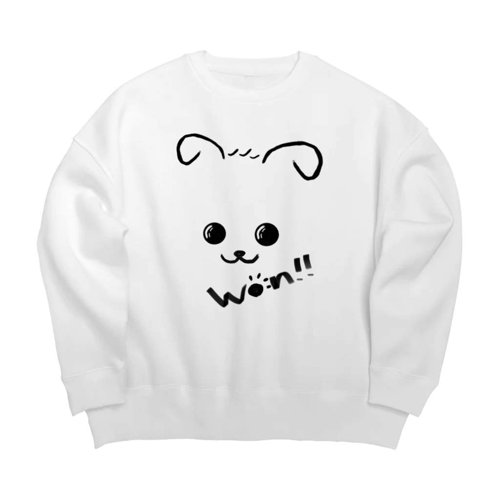 merongのわんこA♡won!!バージョン Big Crew Neck Sweatshirt