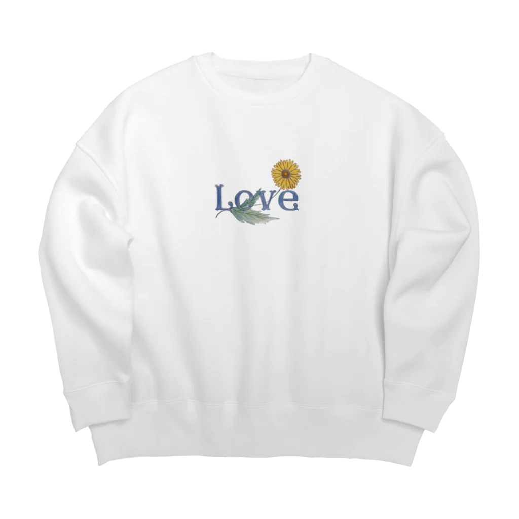 moonland🌙のLove🌻🤍 Big Crew Neck Sweatshirt