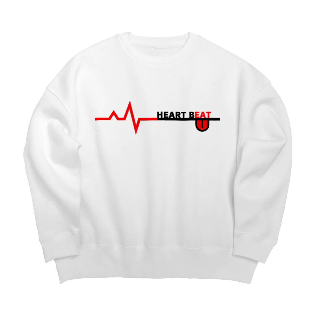 BISCO@道具屋のHEART BEAT Big Crew Neck Sweatshirt