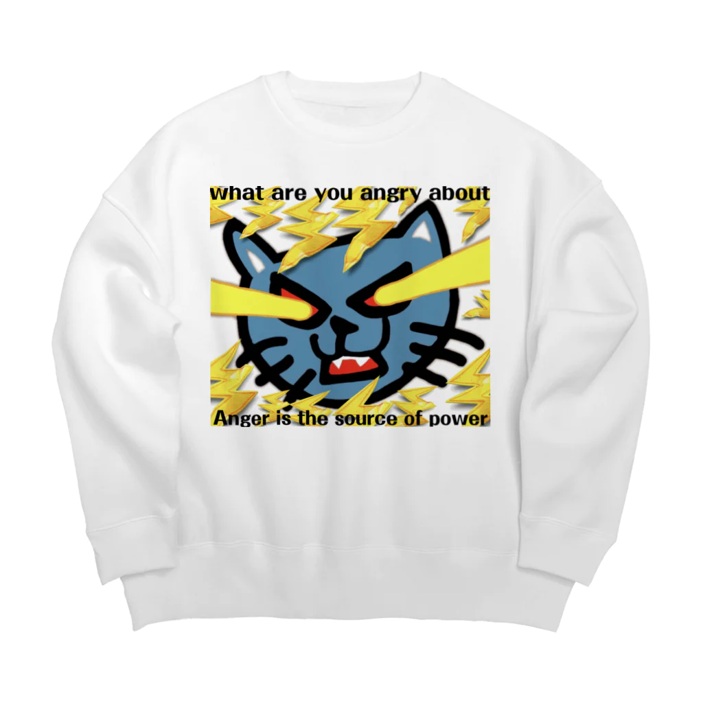 TOKINEKO  KINGのとき猫beeeeeam Big Crew Neck Sweatshirt