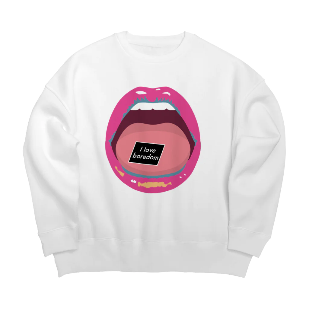 ゴトーアヒルのmouth & paper 退屈が大好きver. Big Crew Neck Sweatshirt