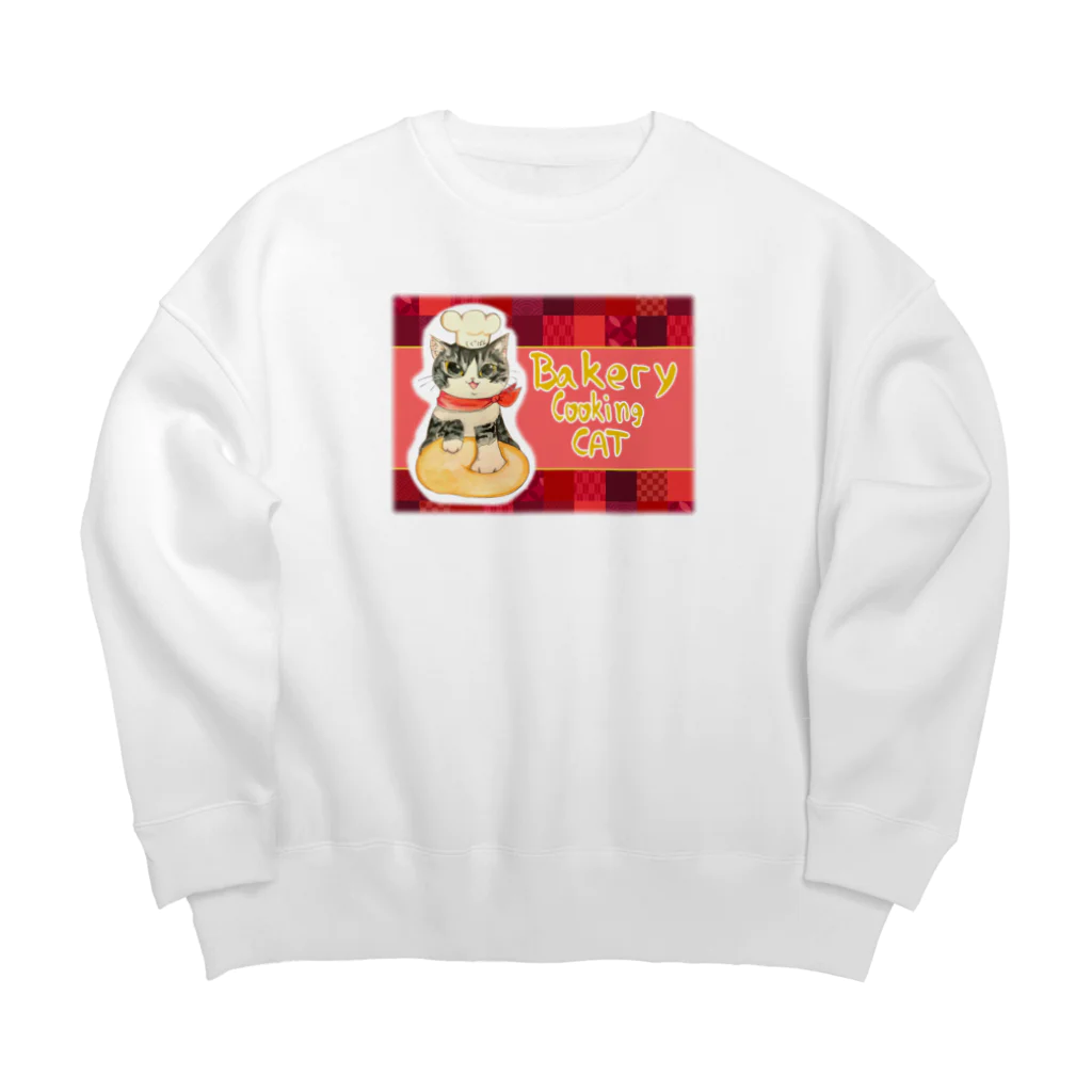 しぐれのパパのしぐれ君ベーカリー Big Crew Neck Sweatshirt