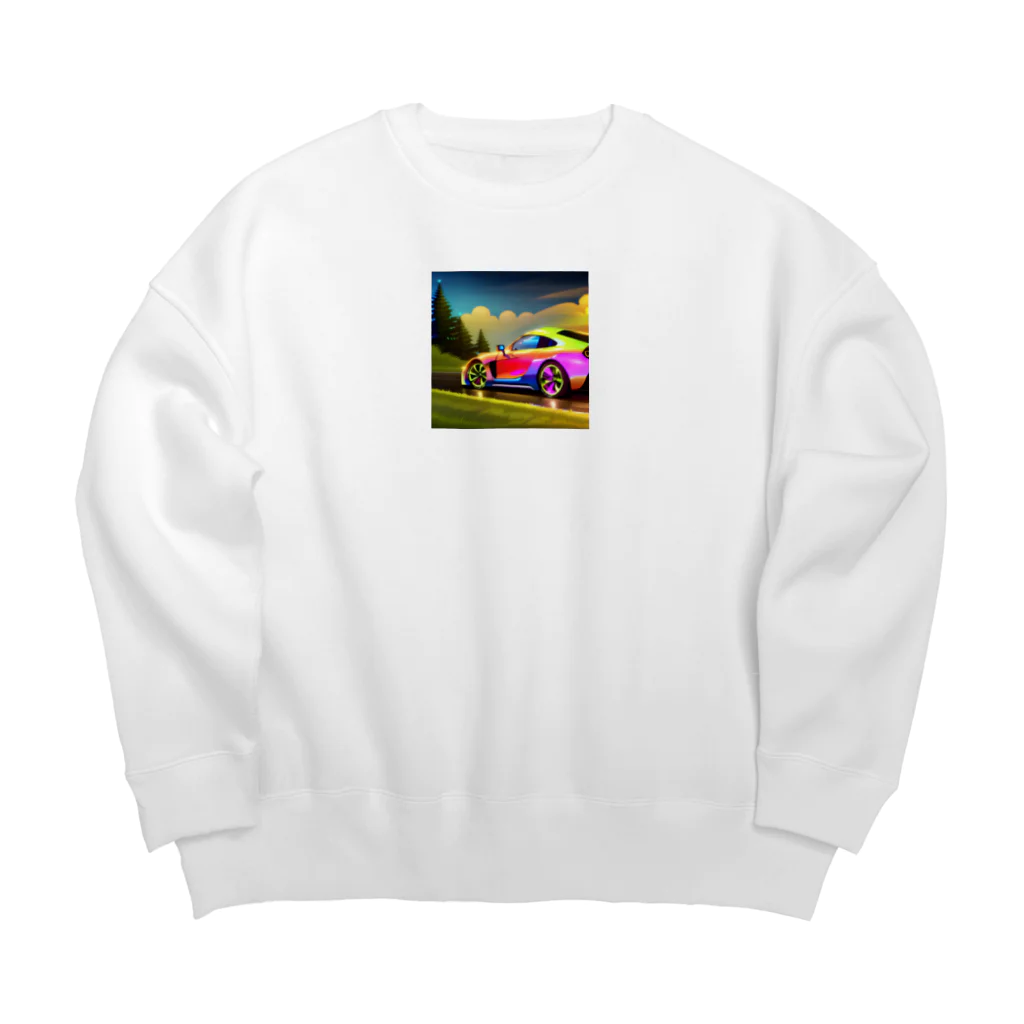 akihiro79800803のレ-シングカ➖ Big Crew Neck Sweatshirt