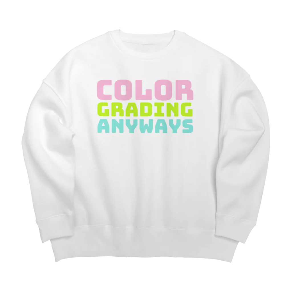 Anderson film schoolのCOLOR GRADING ANYWAYS　とにかく、カラーグレーディング。 Big Crew Neck Sweatshirt