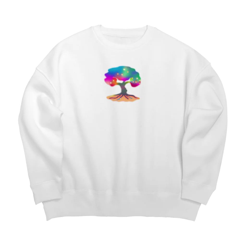 Kuronicoのレインボーガジュマル Big Crew Neck Sweatshirt