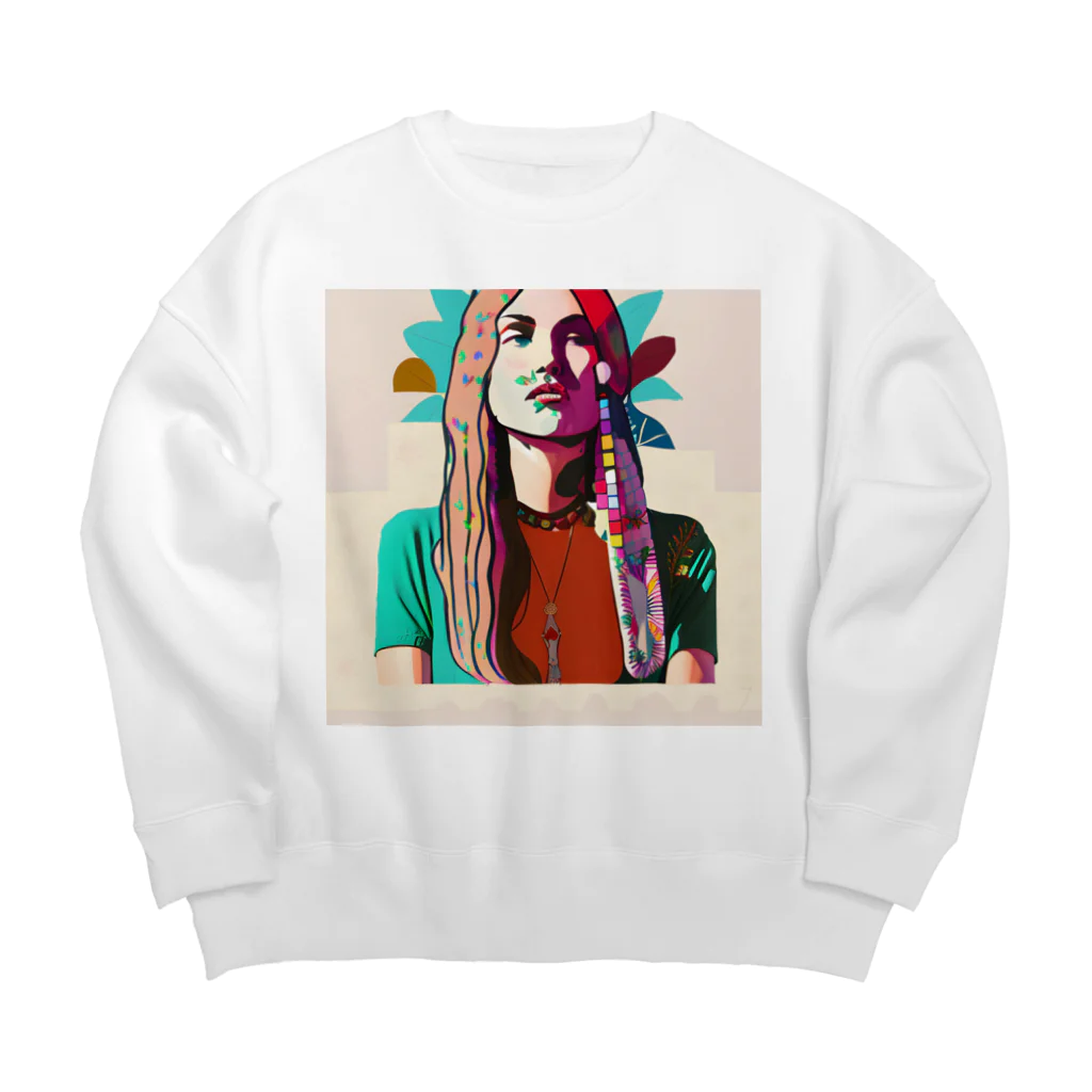 Erica design venue のカウンターカルチャー Big Crew Neck Sweatshirt