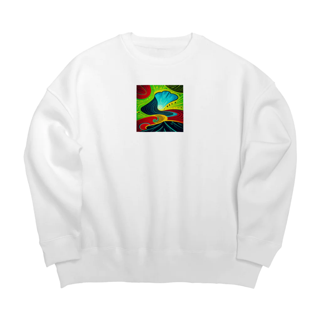 cosmos9の宇宙の広がり Big Crew Neck Sweatshirt