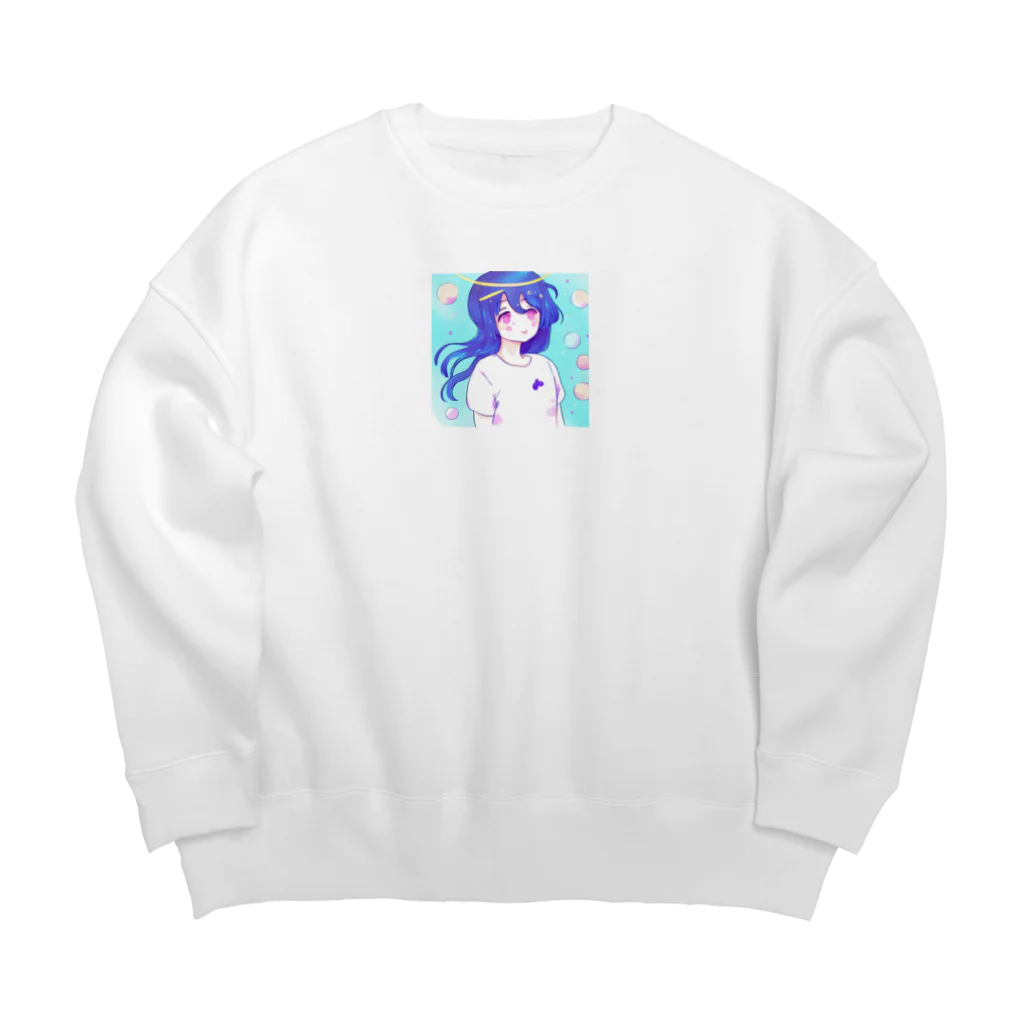 the blue seasonのピスケス Big Crew Neck Sweatshirt