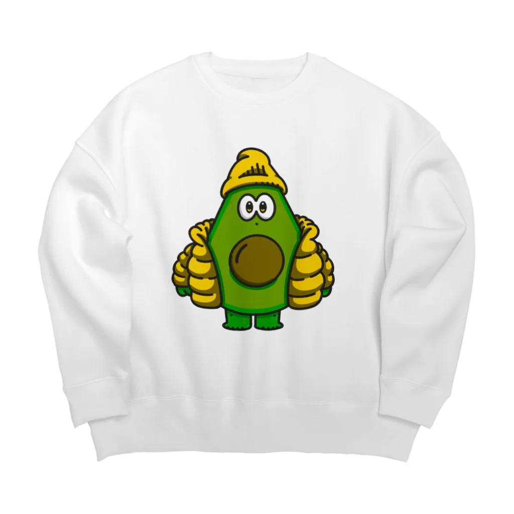 おこめのダイエット食堂のあぼかどくん Big Crew Neck Sweatshirt