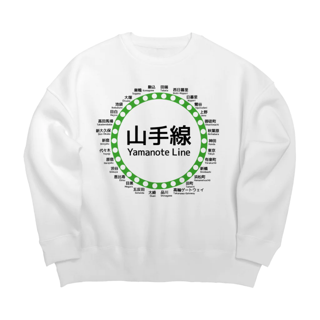 DRIPPEDのJR山手線路線図 Big Crew Neck Sweatshirt