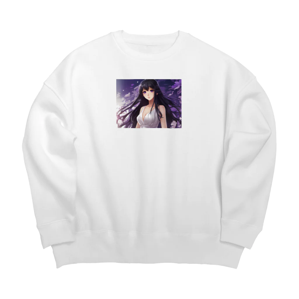 YuzuKiの女神ちゃん Big Crew Neck Sweatshirt