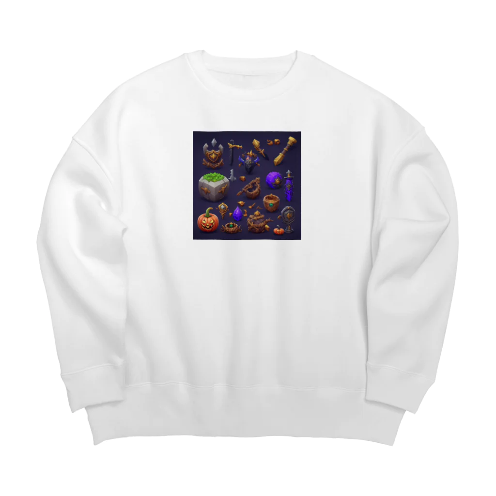 TOBIMORIのハロウィンゲームアイテム Big Crew Neck Sweatshirt