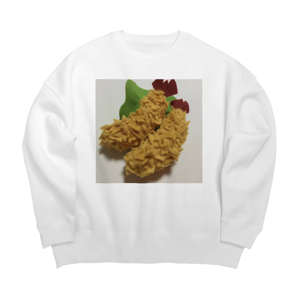 ＴＡＫＡＹＯＫＡＴＴＡのエビフライ Big Crew Neck Sweatshirt