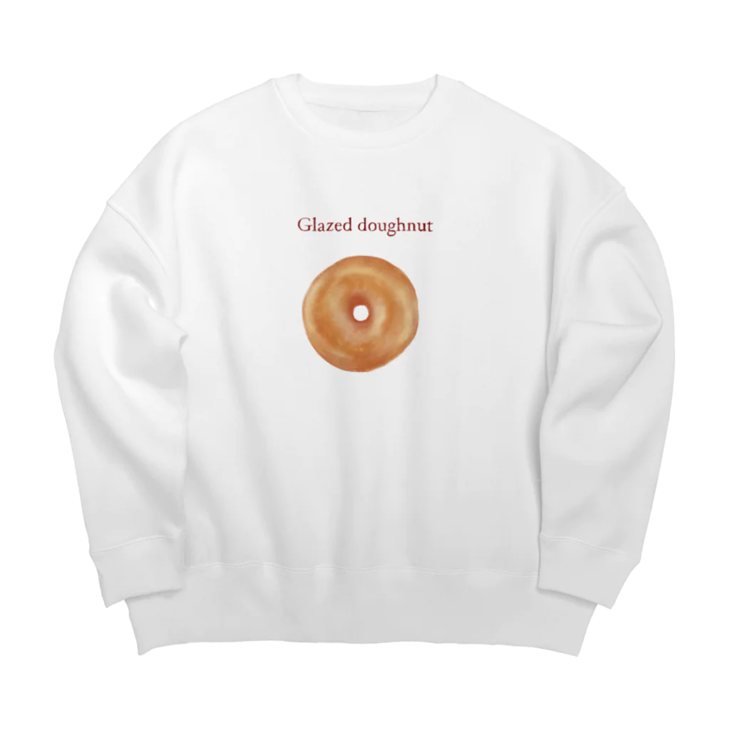 たべもの屋さんのGlazed Doughnut Big Crew Neck Sweatshirt
