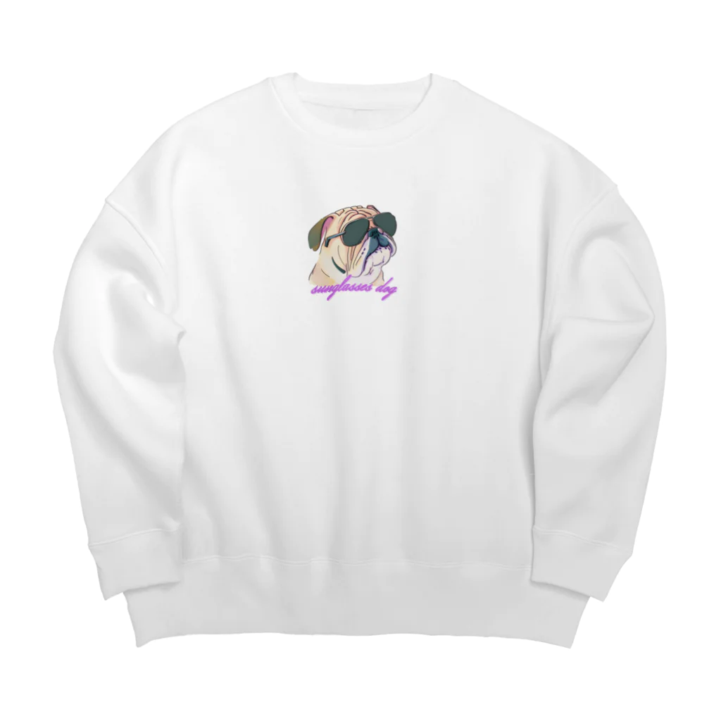 Fanny Animalsのグラサンドッグ Big Crew Neck Sweatshirt