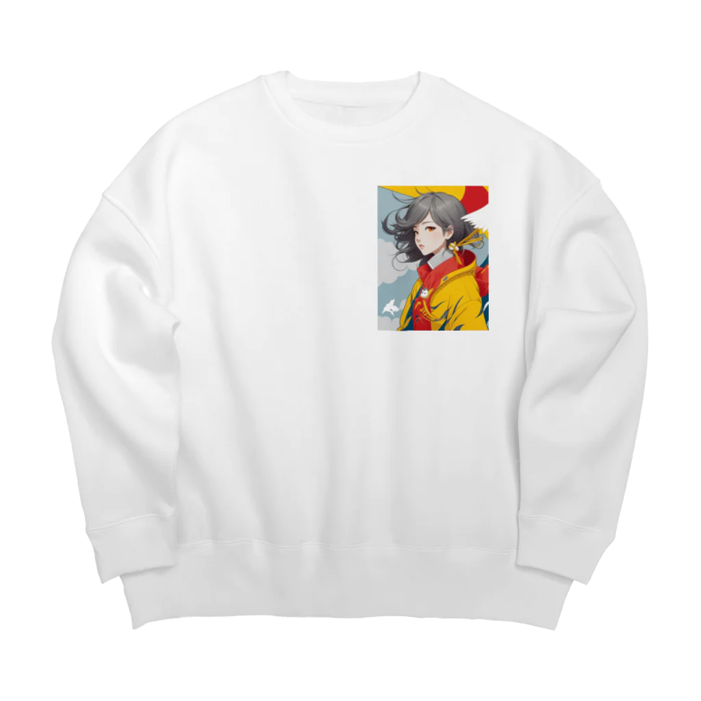 大正レトロJYOSIの大正レトロJYOSI Big Crew Neck Sweatshirt