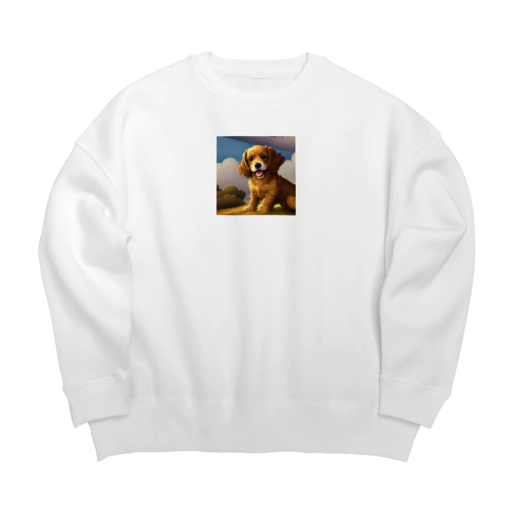 幻想のphotogrammarの癒しのわんちゃんグッズ Big Crew Neck Sweatshirt