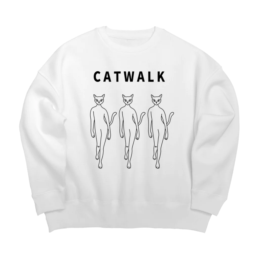 ハナのお店のキャットウォーク Big Crew Neck Sweatshirt